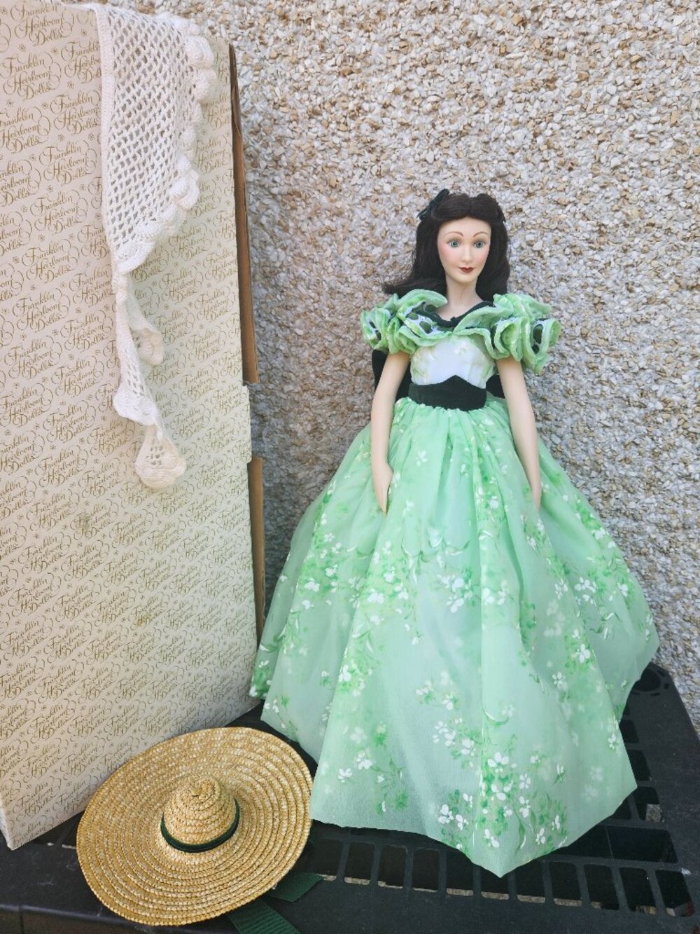 Franklin Mint Large Collectible Doll Scarlett O'Hara